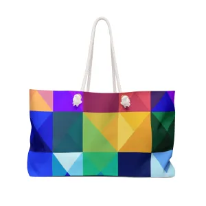 3D triangles shape Weekender Bag