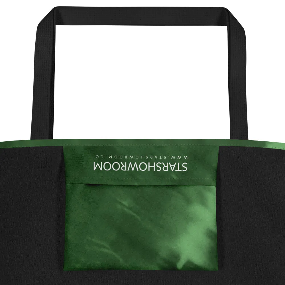 All-Over Print Large Tote Bag (Forest Green)