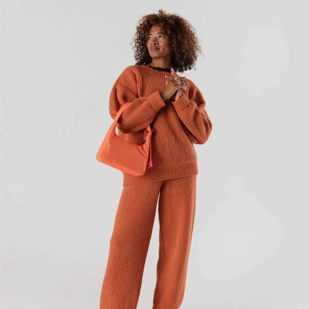 Baggu Mini Nylon Shoulder Bag in Nasturtium