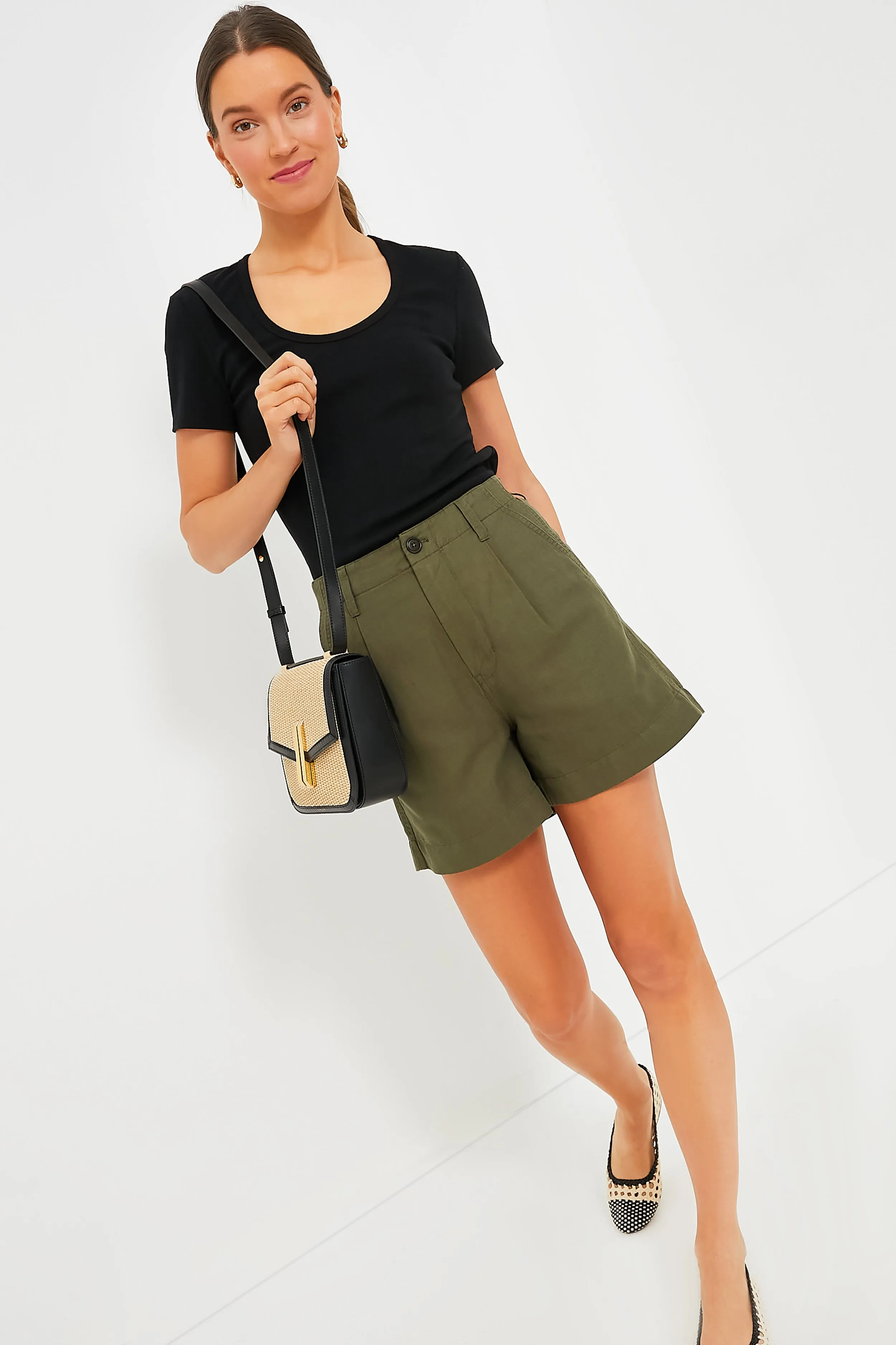 Black Natural Raffia Vancouver Bag