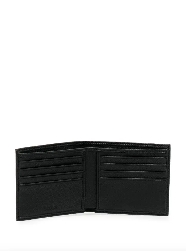 BOSS embossed-logo bi-fold wallet