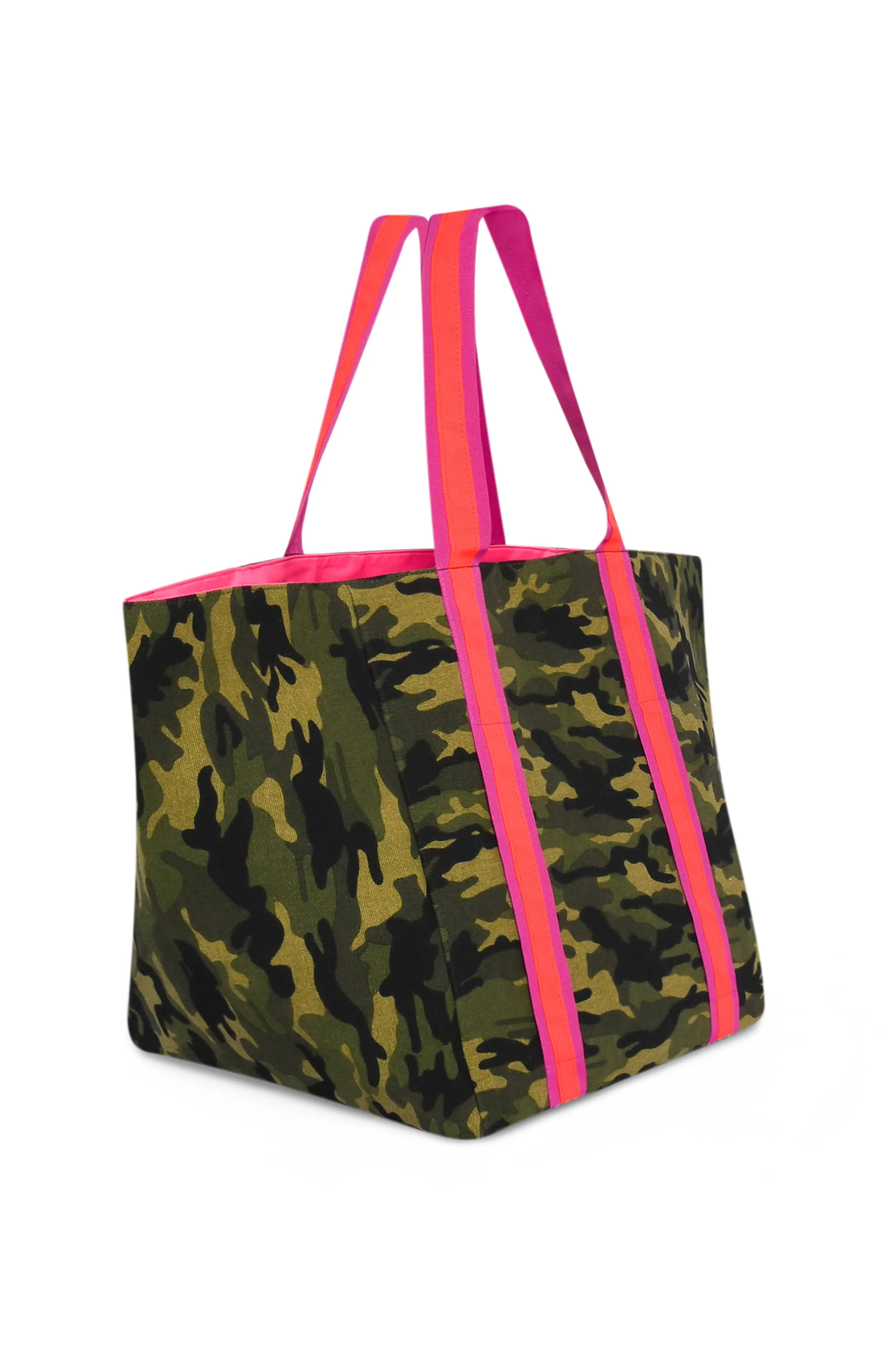 CAMO BEACH BAG