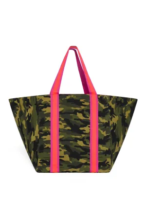 CAMO BEACH BAG