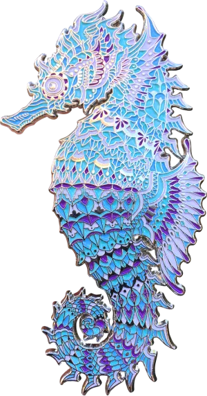 Crystal Seahorse Pin (Edition of 75)