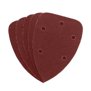 DEKTON 5PC Hook and Loop Detail Sanding Sheets 100mm x 140mm - Coarse 60 Grit