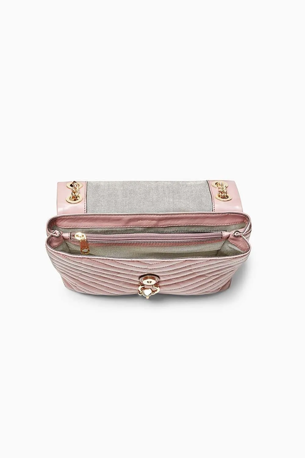 Edie Flap Shoulder Bag (Mink)