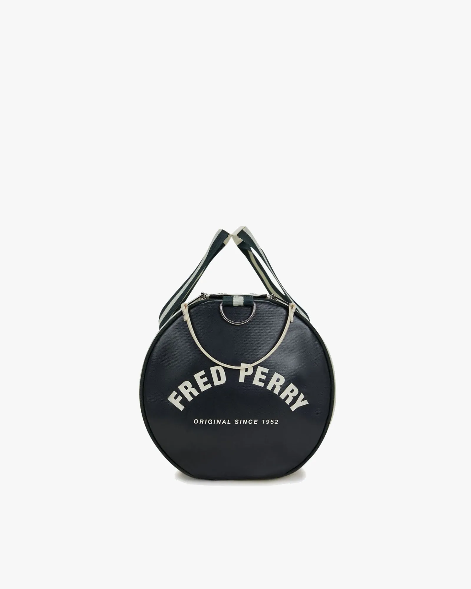 Fred Perry Classic Barrel Bag - Ecru / Night Green