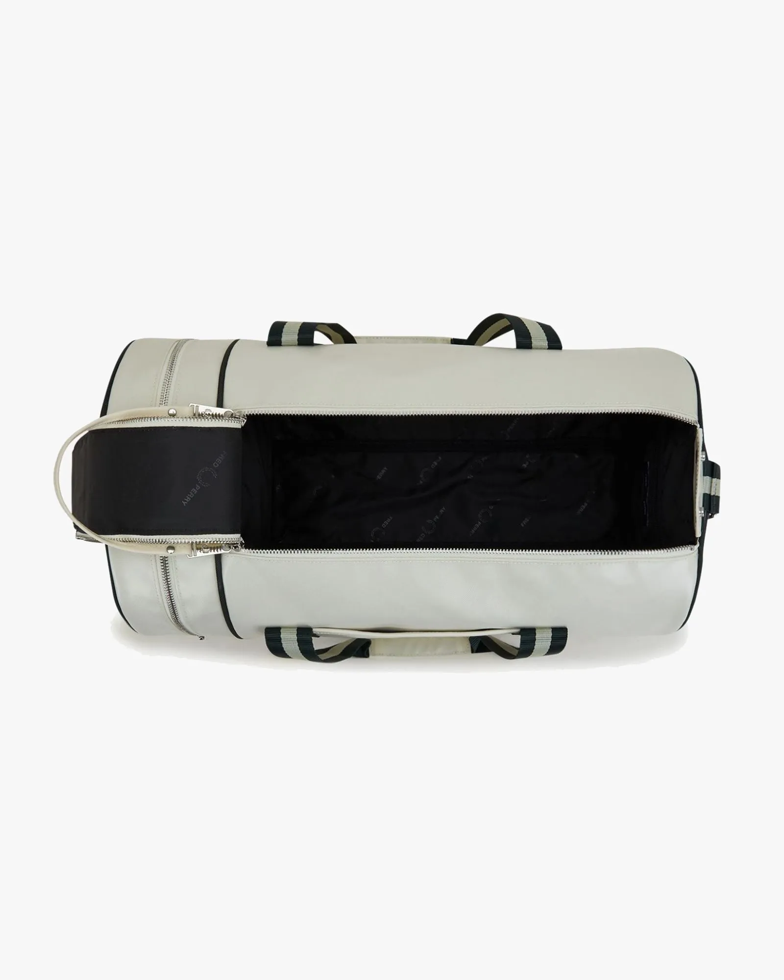 Fred Perry Classic Barrel Bag - Ecru / Night Green