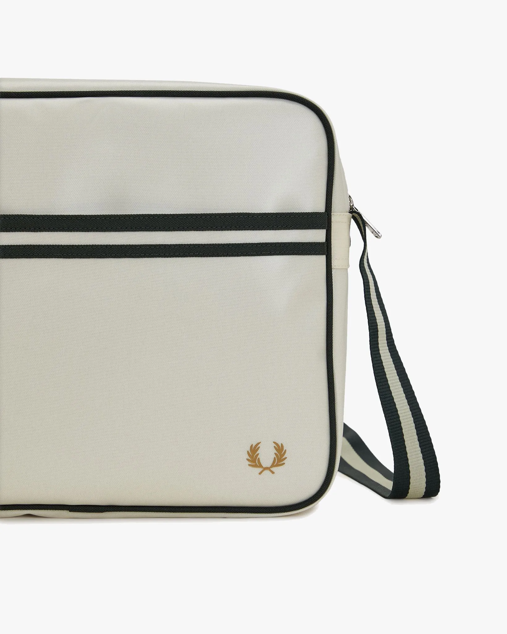 Fred Perry Classic Shoulder Bag - Ecru / Night Green