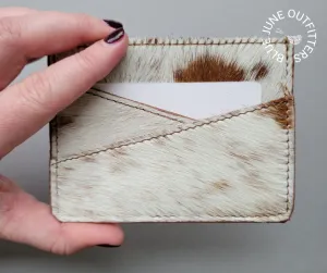 Genuine Hair On Leather Credit Card Holder