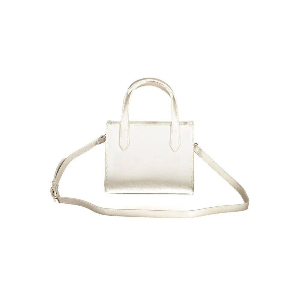 Gray Polyethylene Women Handbag