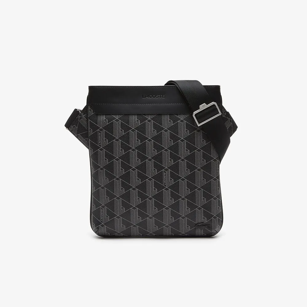 Lacoste Monogram Print Shoulder Bag