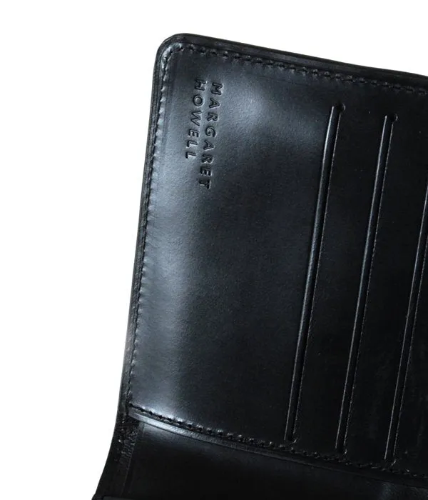 MARGARET HOWELL/BRIDLE LEATHER BI-FOLD WALLET(BLACK)