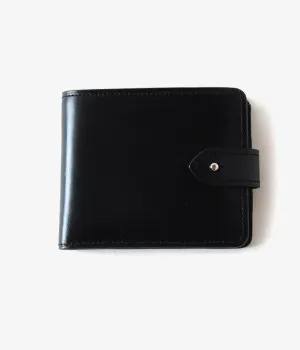 MARGARET HOWELL/BRIDLE LEATHER BI-FOLD WALLET(BLACK)