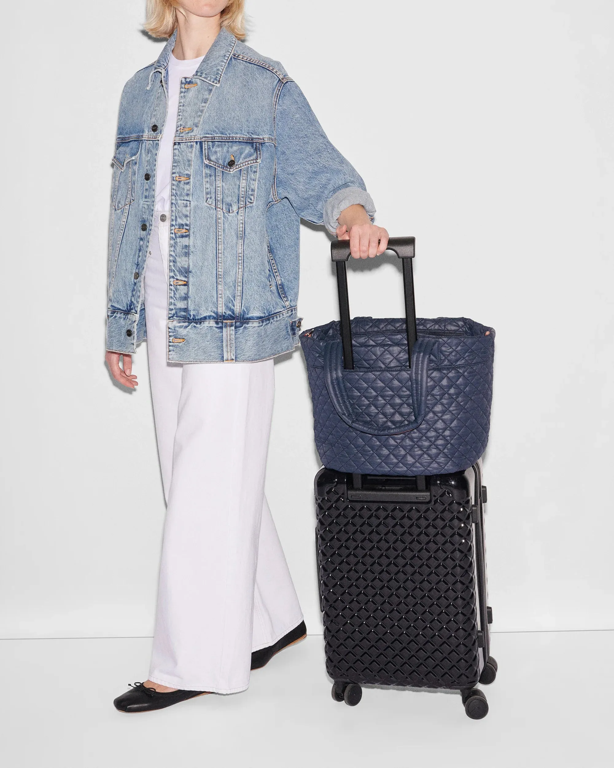 MZ Wallace Medium Metro Tote Deluxe Dawn Blue