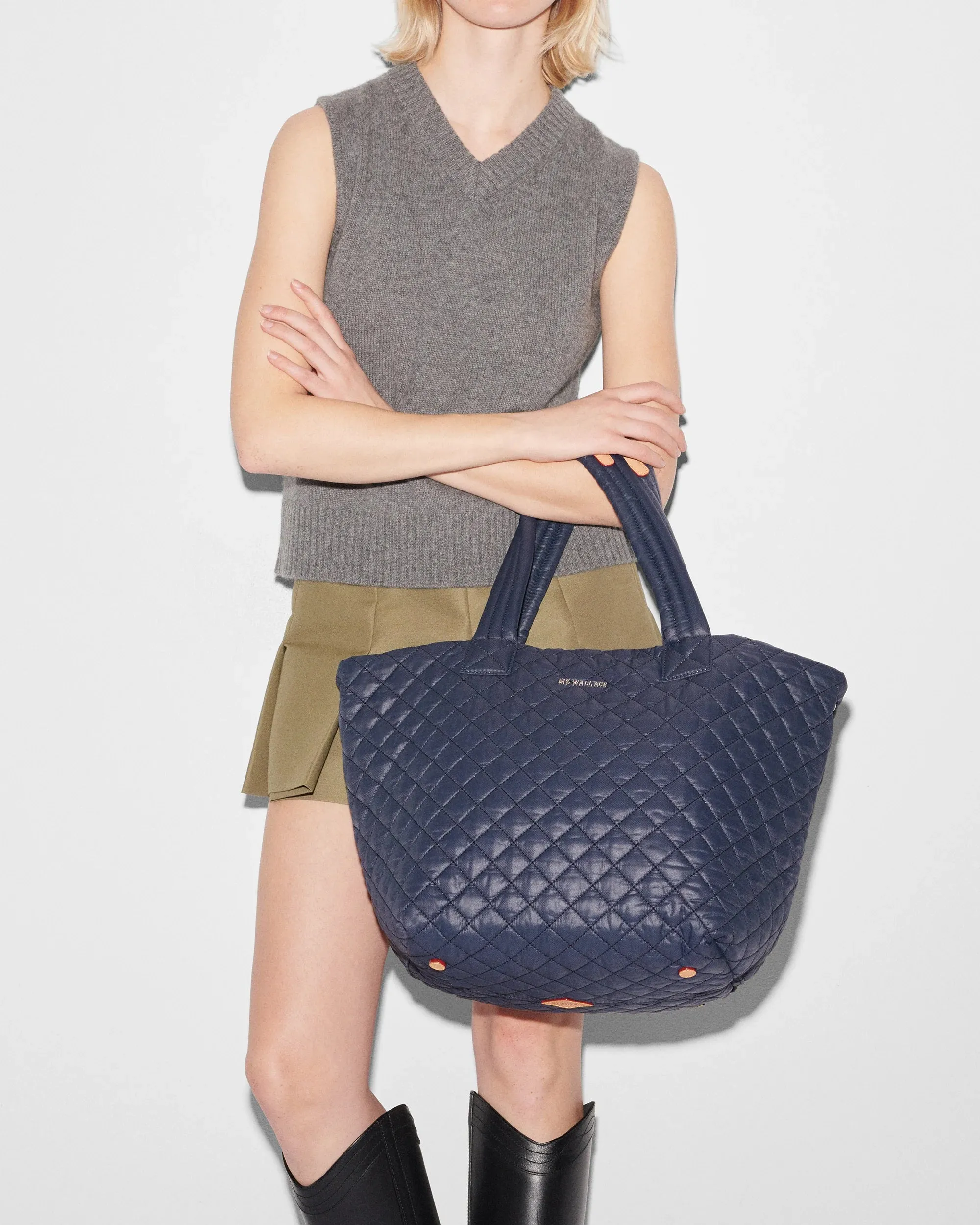 MZ Wallace Medium Metro Tote Deluxe Dawn Blue