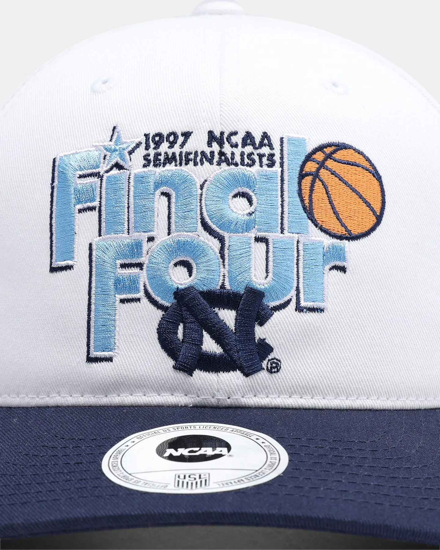 National Collegiate Athletic ASSC North Carolina Tar Heels Final Four Snapback White