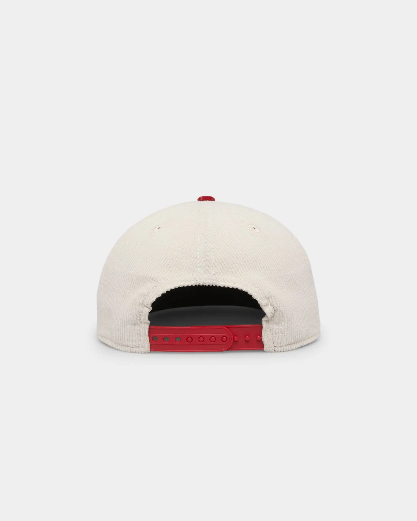 New Era Anaheim Angels '2-Tone Corduroy' Golfer Snapback Chrome/Red