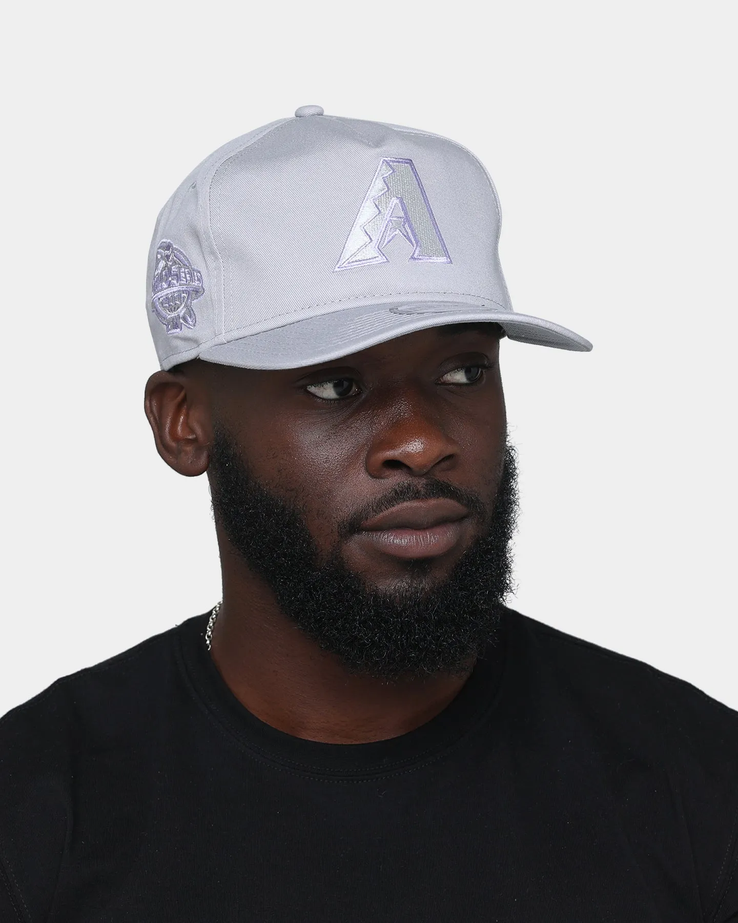 New Era Arizona Diamondbacks "Purple Smoke" Old Golfer Snapback Grey Lavender
