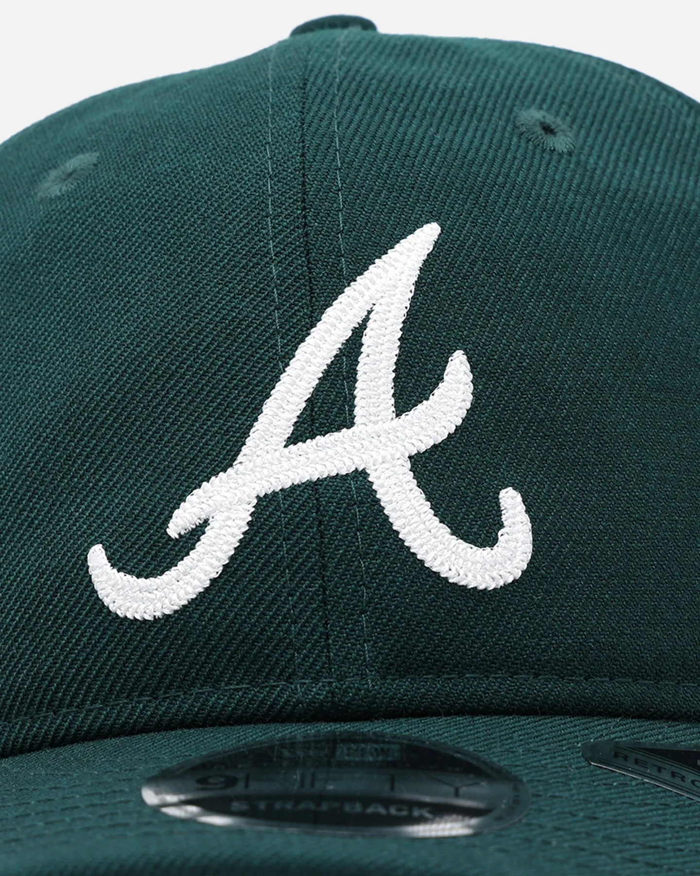 New Era Atlanta Braves 'Retro Crown Classic' 9FIFTY Retro Crown Strapback Dark Green