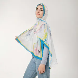 PC1133 - Sky Printed Chiffon Scarf