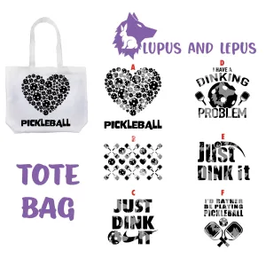 Pickleball TOTE BAG  - Pickleball, pickle ball, pickleball tote bag, bag, pickleball bag, shopping bag, reusable bag, cloth bag