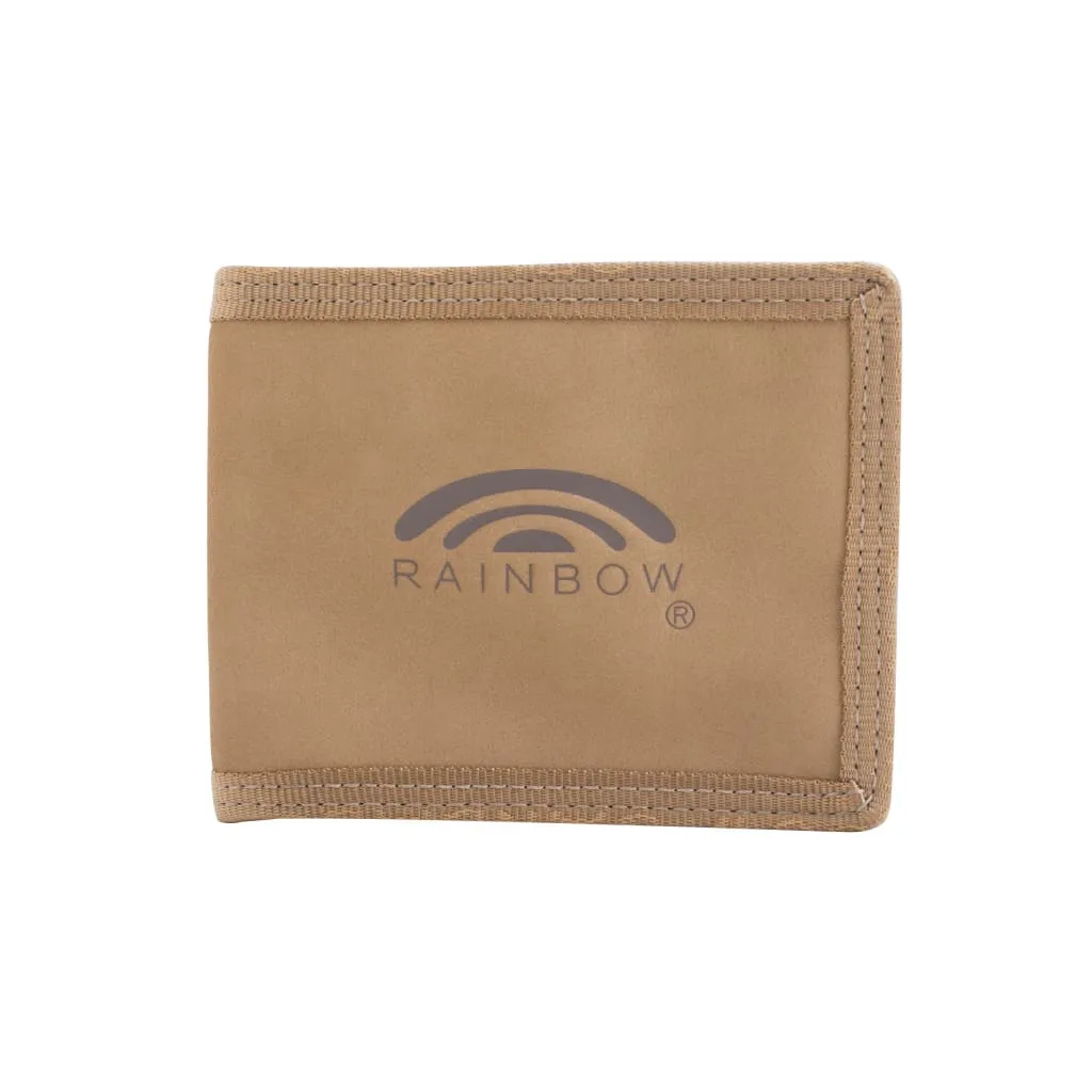 Rainbow Bi-fold Wallet w/Jacquard Webbing around the sides