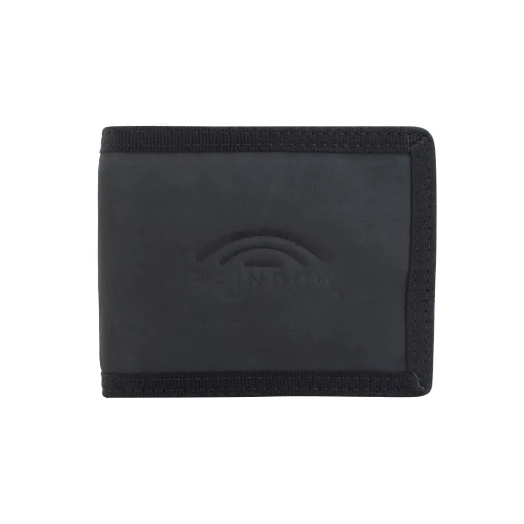 Rainbow Bi-fold Wallet w/Jacquard Webbing around the sides