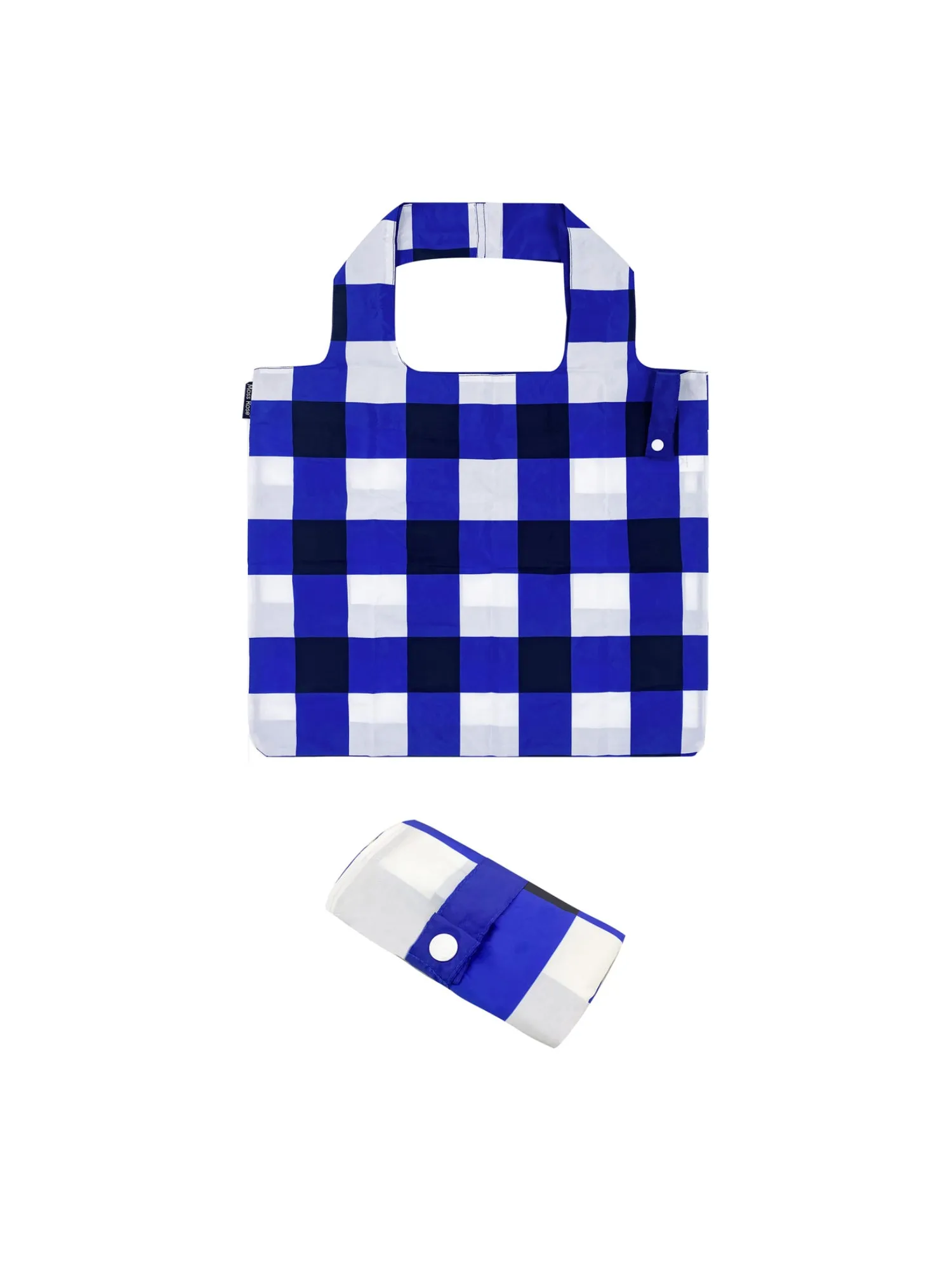 Recycled Bag Blue Plaid