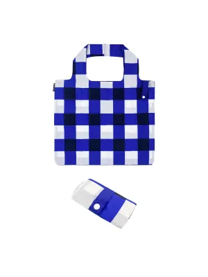 Recycled Bag Blue Plaid