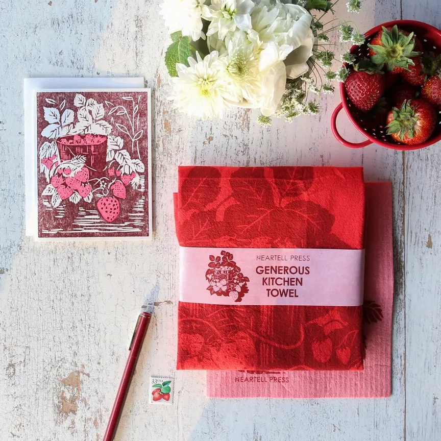 Strawberries Generous Kitchen Towel