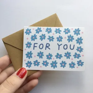 Tiny Enclosure Card - For You by Allie Biddle