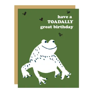 Toad Birthday Card by Egg Press